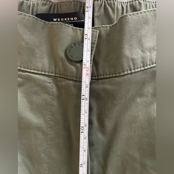Weekend Max Mara Gitane Military Green Parachute Trousers, women’s size 29 - Picture 8 of 11